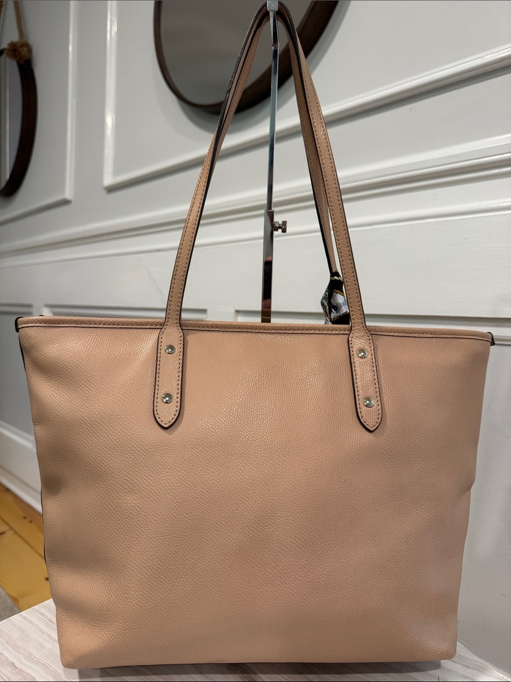 Coach Bag City Zip Tote Tan Leather Tote - Picture 8 of 17